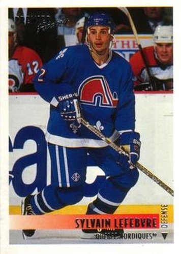 #364 Sylvain Lefebvre - Quebec Nordiques - 1994-95 O-Pee-Chee Premier Hockey