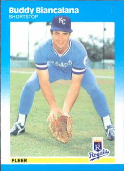 #364 Buddy Biancalana - Kansas City Royals - 1987 Fleer Baseball