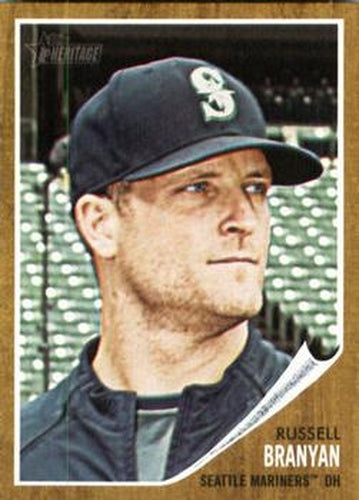 #364 Russell Branyan - Seattle Mariners - 2011 Topps Heritage Baseball