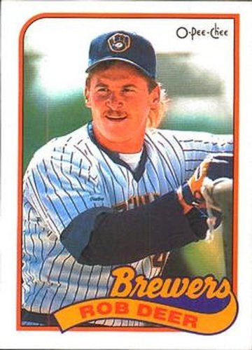 #364 Rob Deer - Milwaukee Brewers - 1989 O-Pee-Chee Baseball