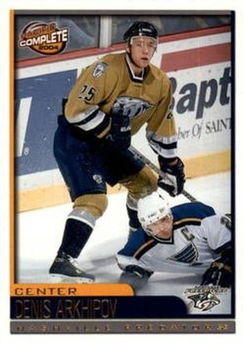#364 Denis Arkhipov - Nashville Predators - 2003-04 Pacific Complete Hockey
