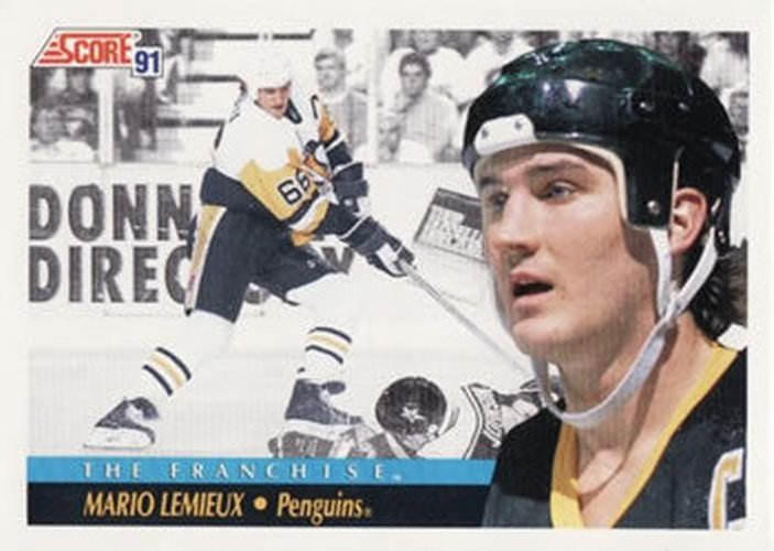 #365 Mario Lemieux - Pittsburgh Penguins - 1991-92 Score Canadian Hockey