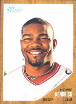 #365 Howie Kendrick - Los Angeles Angels - 2011 Topps Heritage Baseball