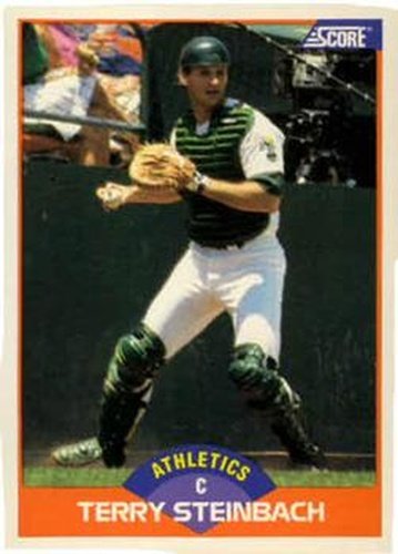 #365 Terry Steinbach - Oakland Athletics - 1989 Score Baseball