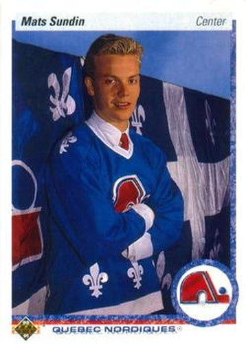 #365 Mats Sundin - Quebec Nordiques - 1990-91 Upper Deck Hockey