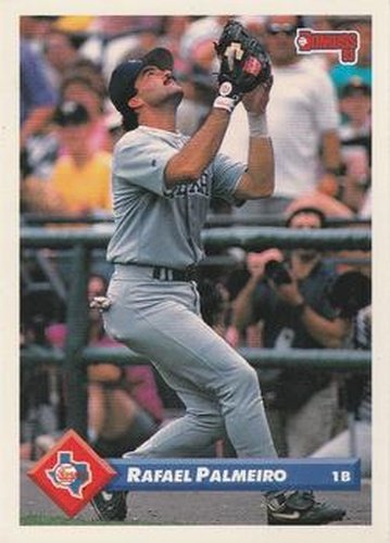 #365 Rafael Palmeiro - Texas Rangers - 1993 Donruss Baseball