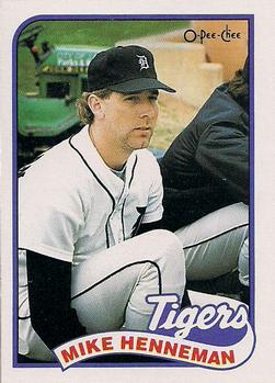 #365 Mike Henneman - Detroit Tigers - 1989 O-Pee-Chee Baseball