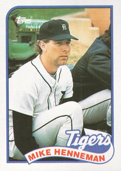 #365 Mike Henneman - Detroit Tigers - 1989 Topps Baseball