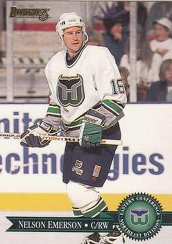 #365 Nelson Emerson - Hartford Whalers - 1995-96 Donruss Hockey