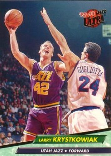 #365 Larry Krystkowiak - Utah Jazz - 1992-93 Ultra Basketball
