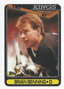 #365 Brian Benning - Los Angeles Kings - 1990-91 Topps Hockey