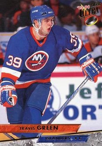 #365 Travis Green - New York Islanders - 1993-94 Ultra Hockey