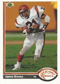 #365 James Brooks - Cincinnati Bengals - 1991 Upper Deck Football