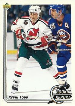 #365 Kevin Todd - New Jersey Devils - 1992-93 Upper Deck Hockey