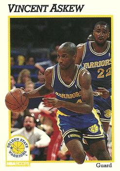#365 Vincent Askew - Golden State Warriors - 1991-92 Hoops Basketball