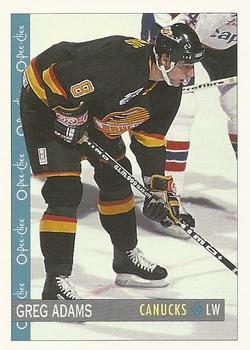 #365 Greg Adams - Vancouver Canucks - 1992-93 O-Pee-Chee Hockey