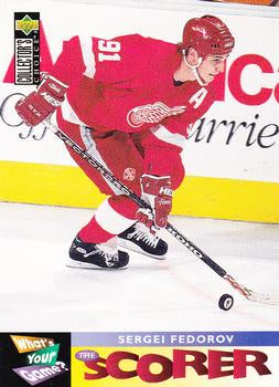 #365 Sergei Fedorov - Detroit Red Wings - 1995-96 Collector's Choice Hockey