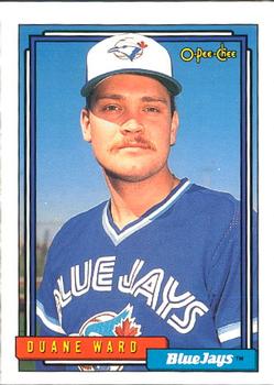 #365 Duane Ward - Toronto Blue Jays - 1992 O-Pee-Chee Baseball