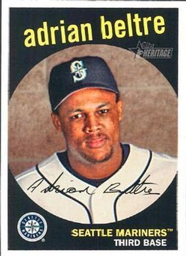 #365 Adrian Beltre - Seattle Mariners - 2008 Topps Heritage Baseball