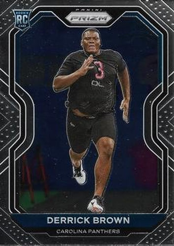 #365 Derrick Brown - Carolina Panthers - 2020 Panini Prizm Football