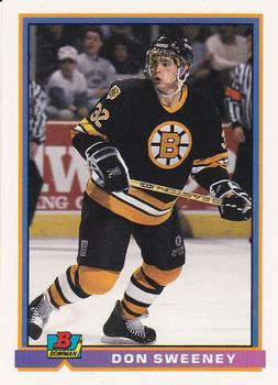 #365 Don Sweeney - Boston Bruins - 1991-92 Bowman Hockey