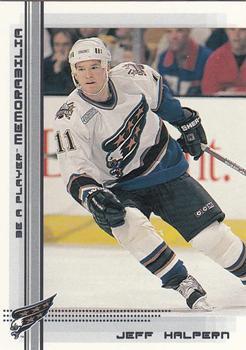 #365 Jeff Halpern - Washington Capitals - 2000-01 Be a Player Memorabilia Hockey