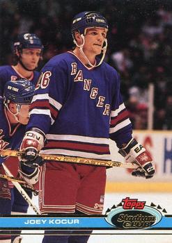 #365 Joey Kocur - New York Rangers - 1991-92 Stadium Club Hockey