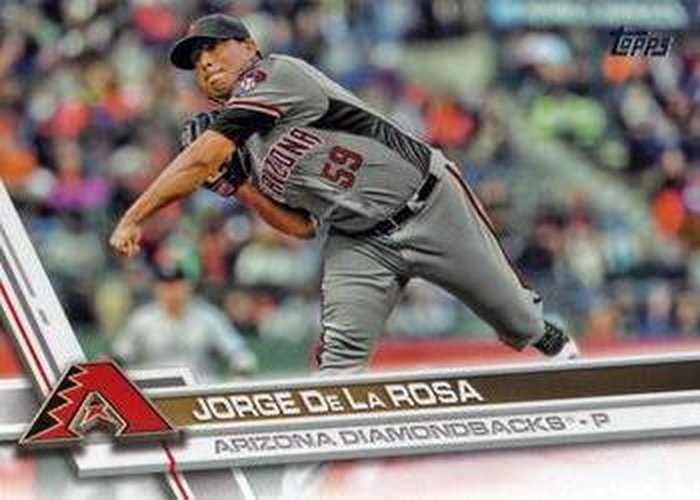 #365 Jorge De La Rosa - Arizona Diamondbacks - 2017 Topps Baseball