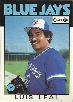 #365 Luis Leal - Toronto Blue Jays - 1986 O-Pee-Chee Baseball