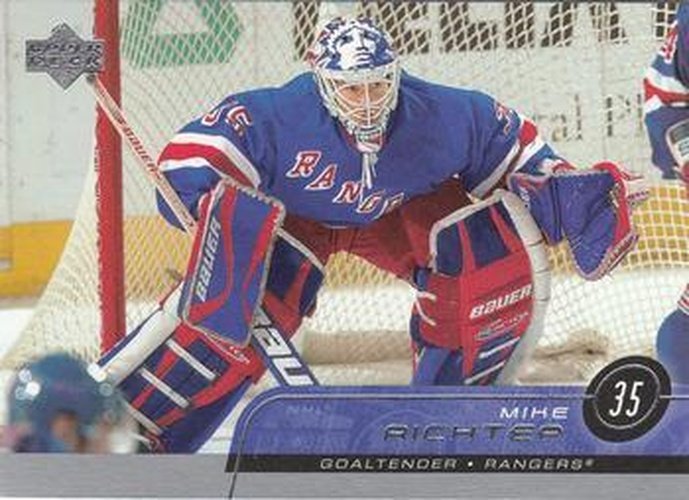 #365 Mike Richter - New York Rangers - 2002-03 Upper Deck Hockey
