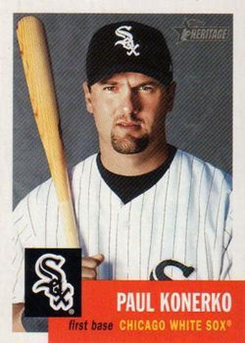 #365 Paul Konerko - Chicago White Sox - 2002 Topps Heritage Baseball