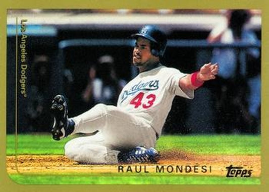 #365 Raul Mondesi - Los Angeles Dodgers - 1999 Topps Baseball
