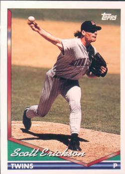 #365 Scott Erickson - Minnesota Twins - 1994 Topps Baseball