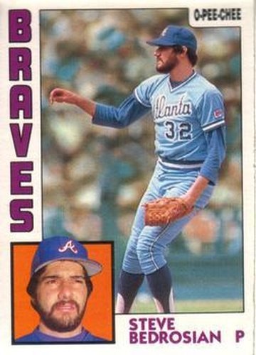 #365 Steve Bedrosian - Atlanta Braves - 1984 O-Pee-Chee Baseball