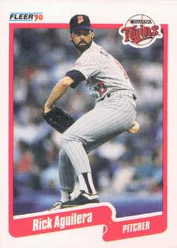 #365 Rick Aguilera - Minnesota Twins - 1990 Fleer USA Baseball