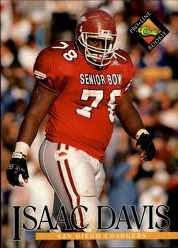 #365 Isaac Davis - San Diego Chargers - 1994 Pro Line Live Football