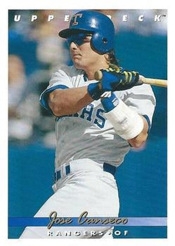 #365 Jose Canseco - Texas Rangers - 1993 Upper Deck Baseball