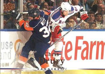 #365 Chris Drury - New York Rangers - 2007-08 Upper Deck Hockey