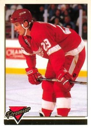 #365 Dallas Drake - Detroit Red Wings - 1993-94 O-Pee-Chee Premier Hockey - Gold