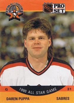 #365 Daren Puppa - Buffalo Sabres - 1990-91 Pro Set Hockey