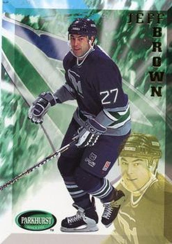 #365 Jeff Brown - Hartford Whalers - 1995-96 Parkhurst International Hockey