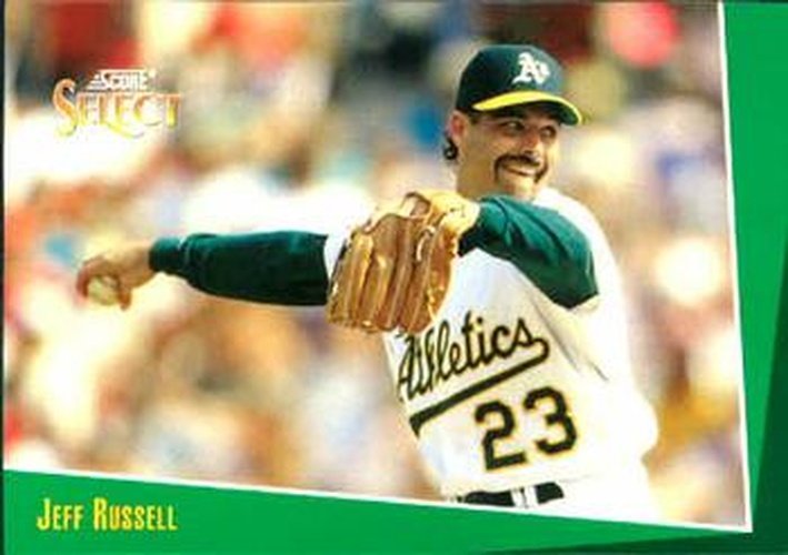 #365 Jeff Russell - Oakland Athletics - 1993 Select Baseball