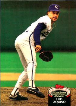 #365 Luis Aquino - Kansas City Royals - 1992 Stadium Club Baseball