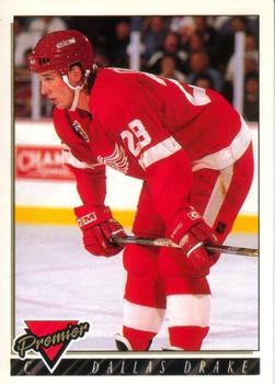 #365 Dallas Drake - Detroit Red Wings - 1993-94 O-Pee-Chee Premier Hockey