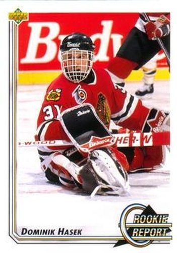 #366 Dominik Hasek - Chicago Blackhawks - 1992-93 Upper Deck Hockey