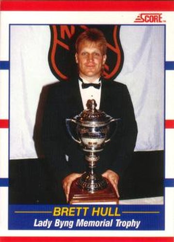 #366 Brett Hull - St. Louis Blues - 1990-91 Score Canadian Hockey