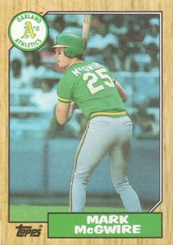 #366 Mark McGwire - Oakland Athletics - 1987 Topps Baseball