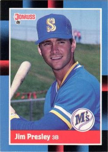#366 Jim Presley - Seattle Mariners - 1988 Donruss Baseball