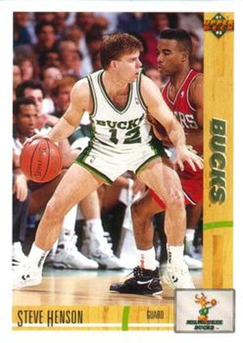 #366 Steve Henson - Milwaukee Bucks - 1991-92 Upper Deck Basketball