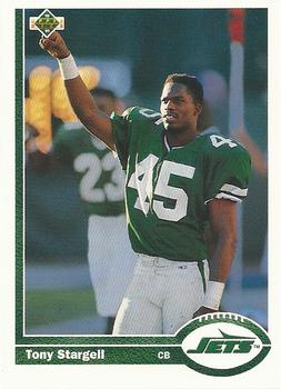 #366 Tony Stargell - New York Jets - 1991 Upper Deck Football